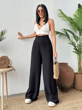 Pantalones negros comodos para mujer