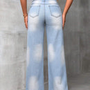X SAMADHI  SXY Cardigan Plisado Lavado Con Jeans De Pierna Ancha
