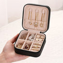 1pc Caja de almacenamiento de joyas portátil, estuche de viaje para pendientes, collar, anillo, caja organizadora de joyas simple, valentine, cajas de joyas