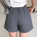 DAZY Pantalones Cortos Casuales Con Cintura Con Cordon Y Rayas Laterales De Patchwork