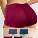 5 Piezas Calzoncillos De Mujer De Color Solido Con Angulos Planos