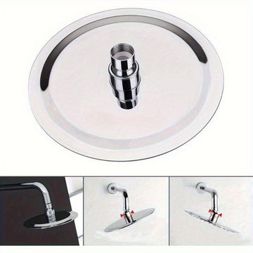 Cabezal De Ducha De Lluvia De 15.24 Cm, Diseño Ultrafino - Cabezal De Ducha Que Aumenta La Presión, Experiencia Increíble, Alta Presión Y Alto Flujo De Acero Inoxidable, Accesorios De Baño Cromados