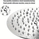 Cabezal De Ducha De Lluvia De 15.24 Cm, Diseño Ultrafino - Cabezal De Ducha Que Aumenta La Presión, Experiencia Increíble, Alta Presión Y Alto Flujo De Acero Inoxidable, Accesorios De Baño Cromados