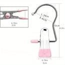 10pcs Pinzas para Ropa de Acero Inoxidable con Gancho, Clips Portátiles para Colgar Ropa, Organizador de Ropa para Armario, Perchas para Ropa