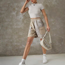 EZwear Shorts De Estilo De Carga De Parche De Camuflaje Para Damas