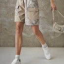 EZwear Shorts De Estilo De Carga De Parche De Camuflaje Para Damas