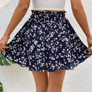 LUNE Shorts De Bolsa De Papel De Talle Alto Con Estampado Floral Para Mujer