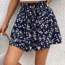 LUNE Shorts De Bolsa De Papel De Talle Alto Con Estampado Floral Para Mujer