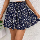 LUNE Shorts De Bolsa De Papel De Talle Alto Con Estampado Floral Para Mujer