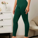Essnce Pantalones Largos De Mujer De Color Solido Con Ajuste Cenido
