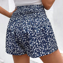 Frenchy Pantalones Cortos Con Estampado Floral De Cintura Alta Para Mujer
