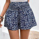 Frenchy Pantalones Cortos Con Estampado Floral De Cintura Alta Para Mujer