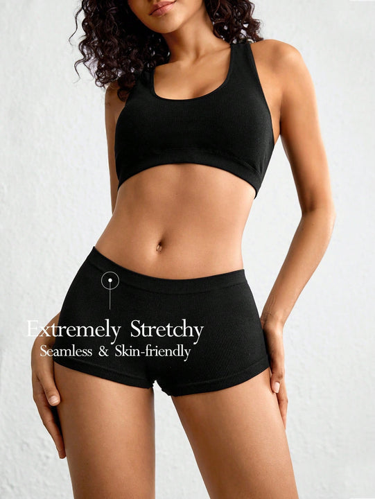 Leisure Set de lenceria unicolor inconsutil