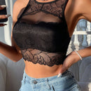 Ropa Interior Sexy Y Comoda De Encaje Con Cuello Redondo Para Mujeres