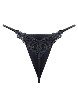 Ropa interior sexy de chica americana de tela de seda helada, unica, con huecos y bordados, fresca y transpirable, 1 pieza