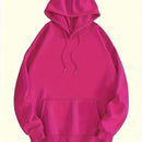 Ezwear 1 pieza sudadera con capucha suelta de manga larga con estampado de lema para mujer, casual para otono e invierno