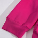Ezwear 1 pieza sudadera con capucha suelta de manga larga con estampado de lema para mujer, casual para otono e invierno