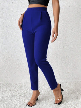 PETITE Pantalones De Mujer Solidos Con Corte Conico Para Primavera