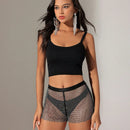 BAE Shorts Intricados Para Mujeres Decorados Con Pedreria Y Elaborados En Perspectiva