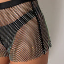 BAE Shorts Intricados Para Mujeres Decorados Con Pedreria Y Elaborados En Perspectiva