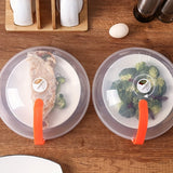 Tapa de comida transparente para microondas a prueba de salpicaduras, tapa especial para calentamiento de horno de microondas con ventilación de vapor, bandeja de cubierta de tazón con asa fácil de agarrar, adecuada para hornos de microondas y suministro