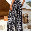VCAY Pantalones Rectos Casuales Con Impresion De Gato Y Bolsillos Diagonales