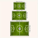 Alfombra con diseño de cancha de fútbol - Alfombra de felpa cristal antideslizante para sala, oficina o dormitorio, verde con diseño de balón de fútbol blanco, lavable a máquina, 3 tamaños disponibles (60x90cm, 80x120cm, 120x160cm), decoración para sala