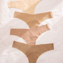 4 piezas set tanga invisible unicolor