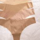 4 piezas set tanga invisible unicolor