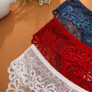 Conjunto De 3 Piezas De Panties Triangulares De Encaje Para Mujeres