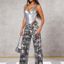 BAE Jeans casuales estilo cargo con tenido anudado para Conjuntos de primavera y como prenda inferior para el verano