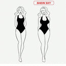 SXY Falda pantalon de moda para mujer de cintura alta y unicolor