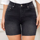 LUNE Pantalones Cortos Casuales De Mezclilla De Pierna Recta