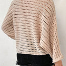 VCAY Jersey De Punto Con Cuello Asimetrico Y Huecos Para Mujer