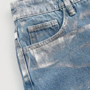 EZwear Pantalones De Mezclilla Capri Para Mujer Con Cintura Alta Ajustados