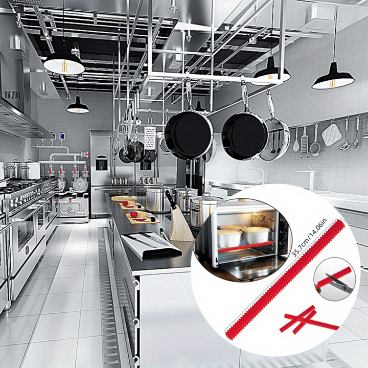 Protectores de Rejilla para Horno de Silicona de 35.56 cm - Seguros para Alimentos, Resistentes al Calor, Fáciles de Limpiar, Juego de 5.08 cm