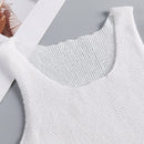 LUNE Chaleco De Sueter Casual De Cuello Redondo De Color Solido