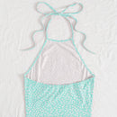 WYWH Pequena Camiseta Sin Espalda Con Cuello Halter Y Estampado Floral
