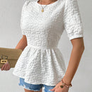 Top Con Diseno De Lazo Trasero Al Estilo Frances