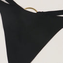 Tanga tangas sexy para mujer con detalle de anillo metalico