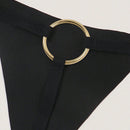 Tanga tangas sexy para mujer con detalle de anillo metalico
