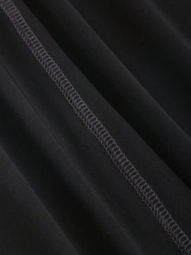 EZwear Pantalon Acampanado Con Costuras Vistas Y Cinturilla Ancha