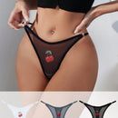 Tangas De Malla Con Estampado De Cerezas