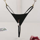 Tanga G-cadena Sexy Para Mujer Con Anillos Metalicos