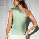 Prive Blusa Sin Mangas De Un Hombro De Mujer