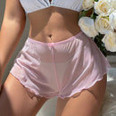 Ropa Interior Femenina De Malla Transparente Con Lazo Decorativo Para Temporada De Bodas