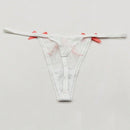 Bragas Tipo Tanga Decoradas Con Lazo Para Mujer