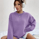 EZwear Sudadera Informal De Ajuste Holgado Con Cuello Redondo Y Hombros Caidos