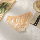 Conjunto De 2 Piezas De Sosten De Encaje Solido Para Mujer Con Aro Y Braguitas Triangulares