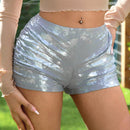 ICON Shorts Ajustados Metalicos De Moda